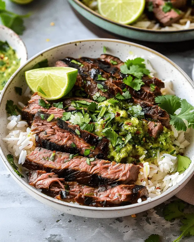 Cilantro Lime Steak Bowls: A Flavorful Recipe for a Quick Dinner