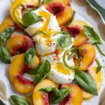 Peach Caprese Salad with Burrata