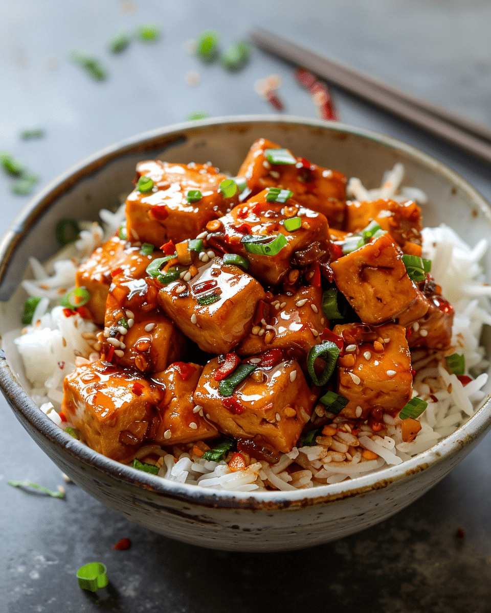 Honey Garlic Tofu