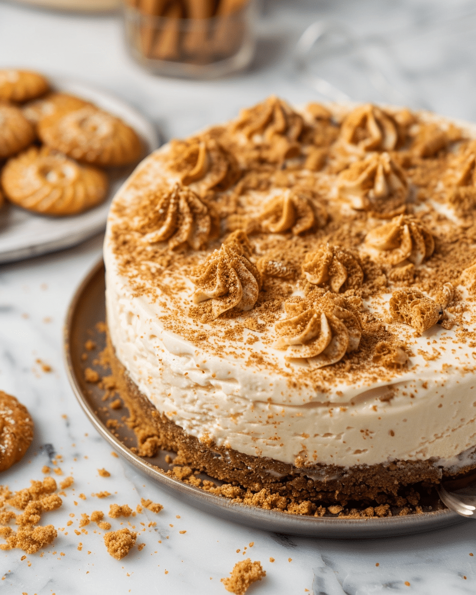 Biscoff Cheesecake {5 Ingredients!}
