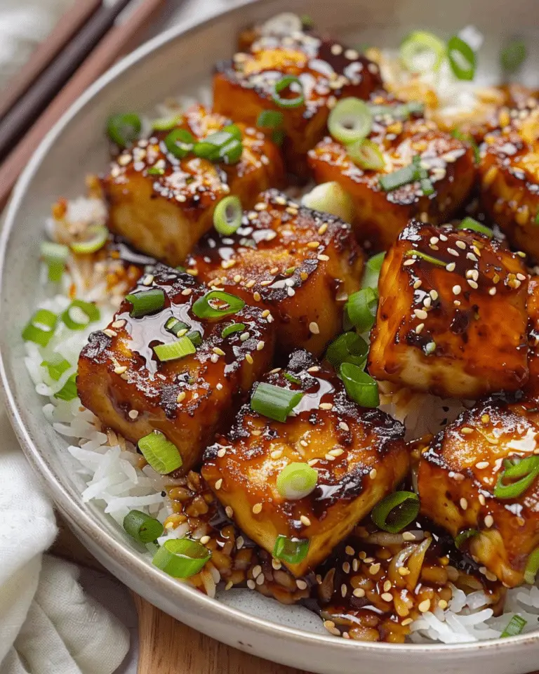 Honey Garlic Tofu