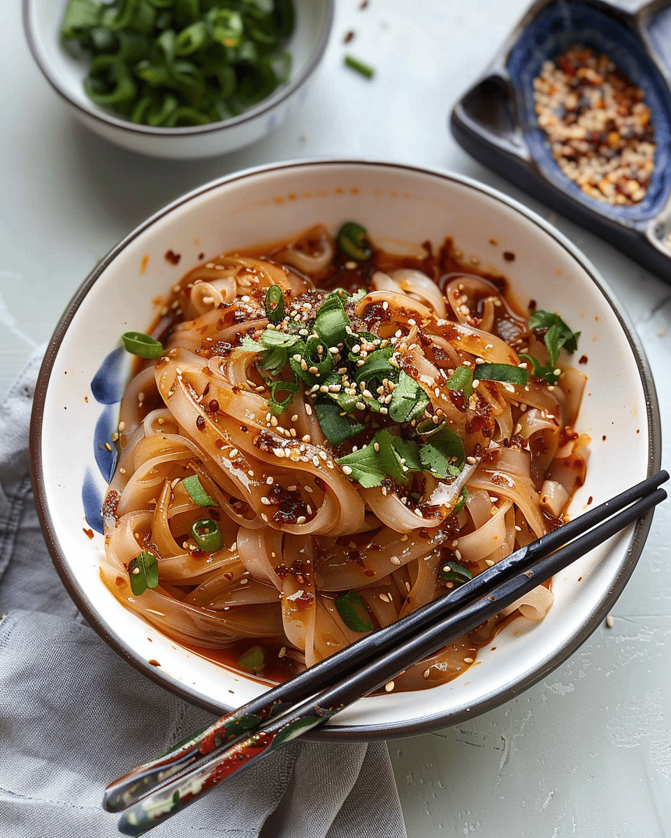 Gochujang Chili Oil Rice Paper Noodles
