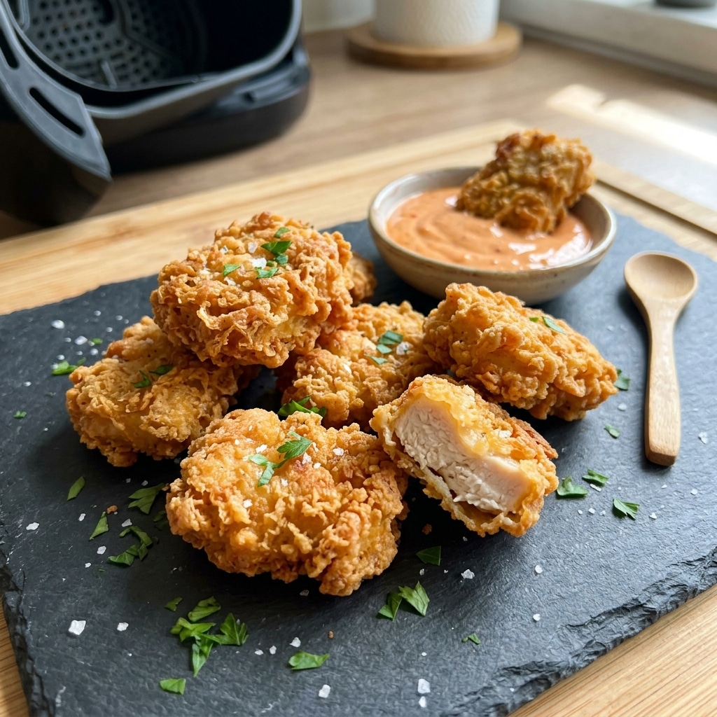3-Ingredient Homemade Chicken Nuggets in the Air Fryer