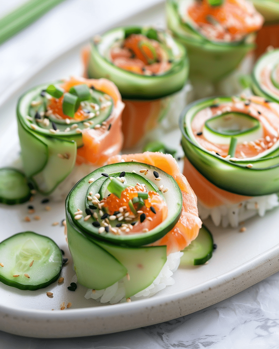 Salmon Cucumber Rolls
