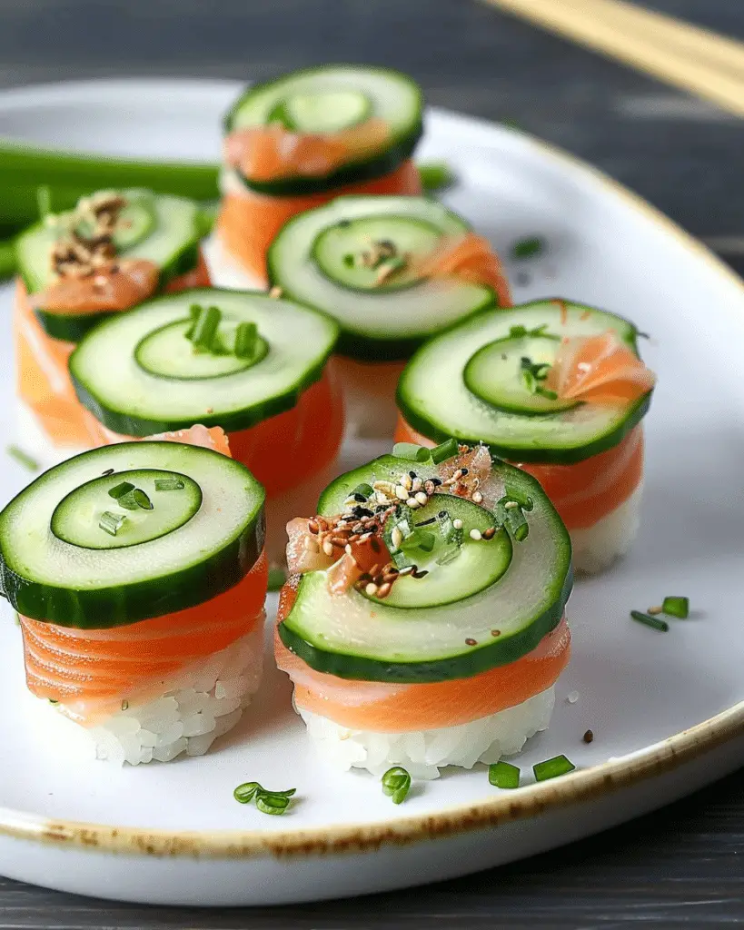Salmon Cucumber Rolls