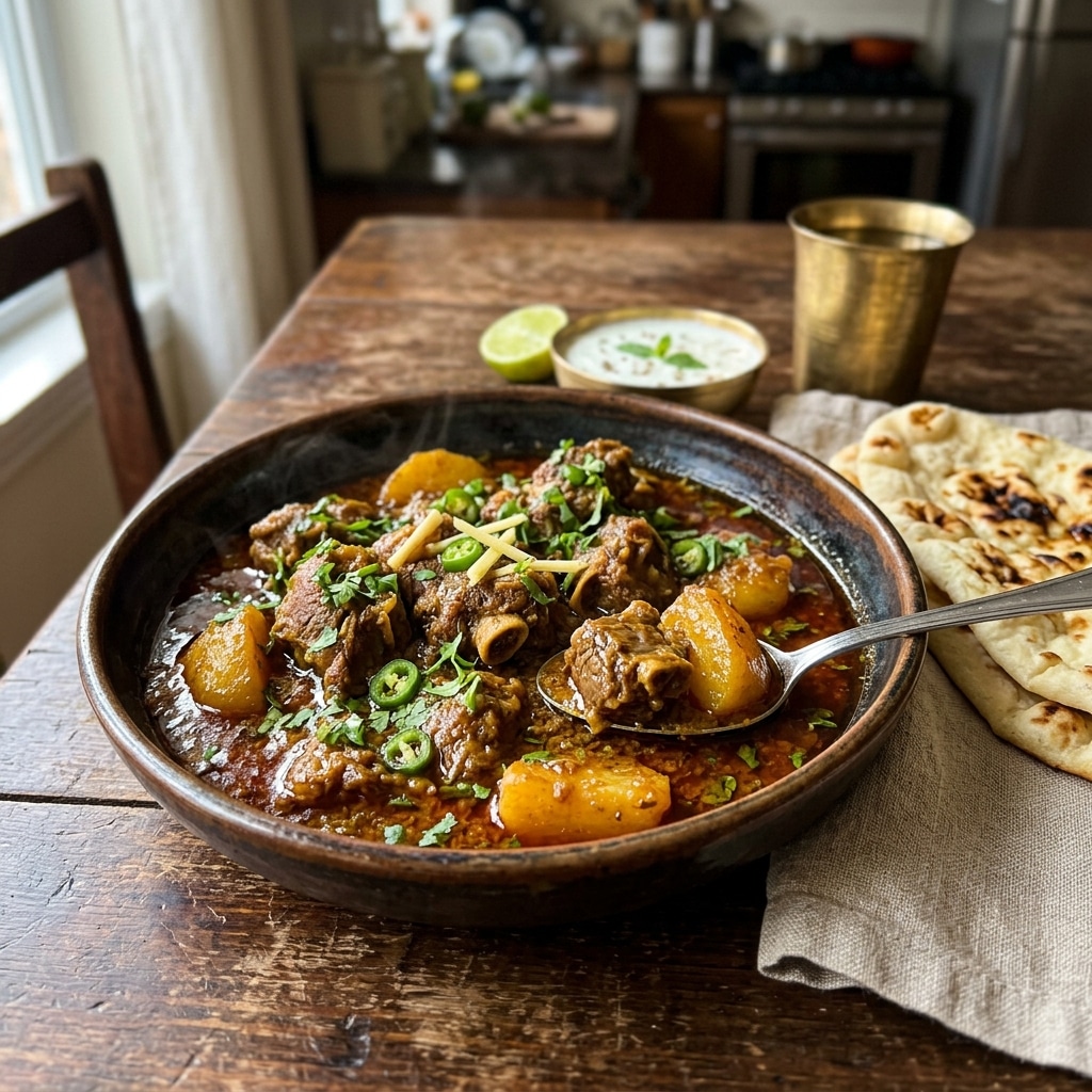 Aloo Gosht (Mutton/Lamb and Potato Curry)