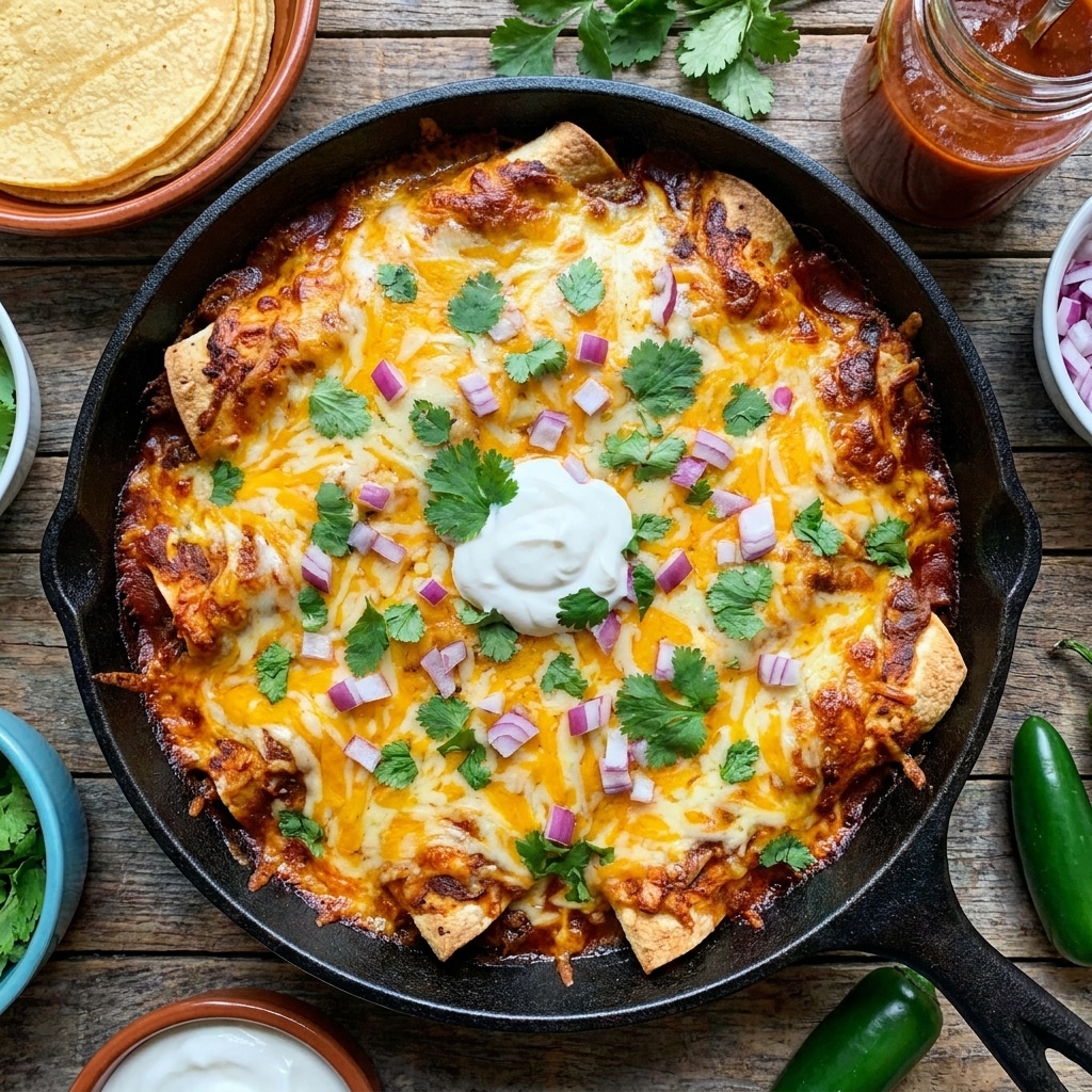 Beef Skillet Enchiladas