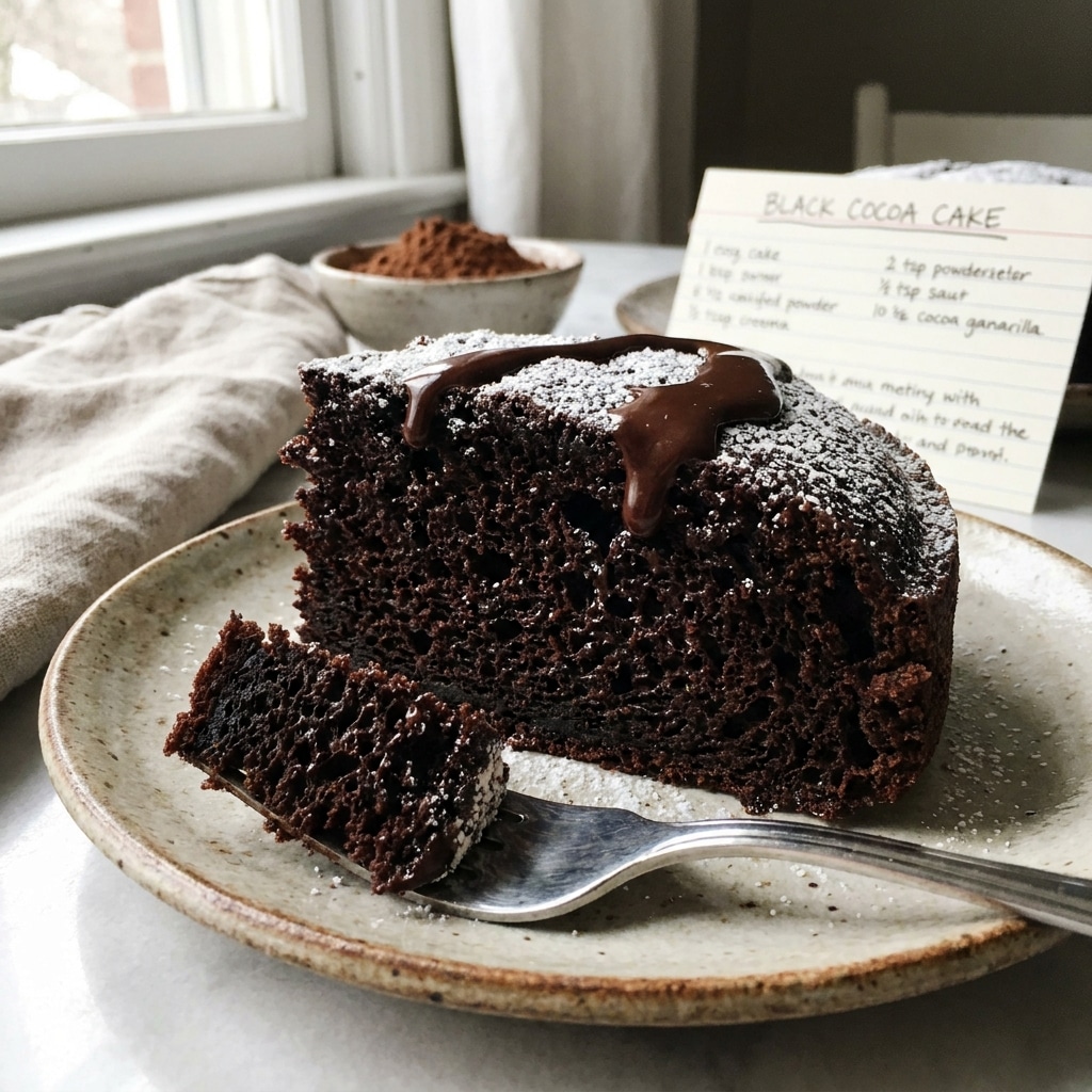 Black Cocoa Cake