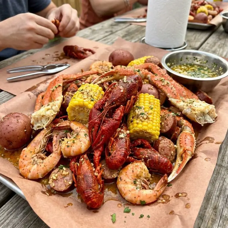 Cajun Seafood Boil with Garlic Butter Sauce