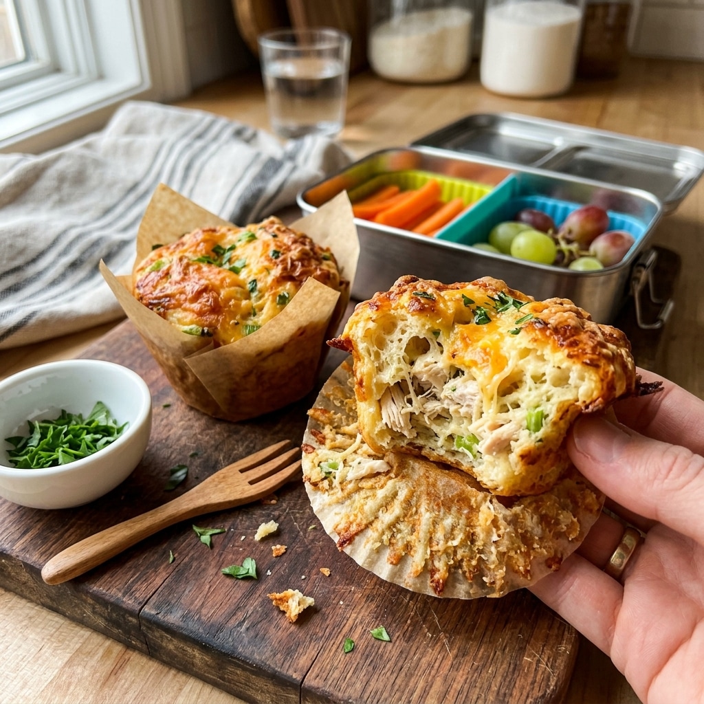 Chicken & Cheese Lunchbox Muffins