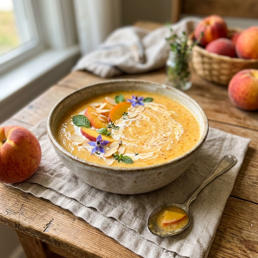 Chilled Peach Soup