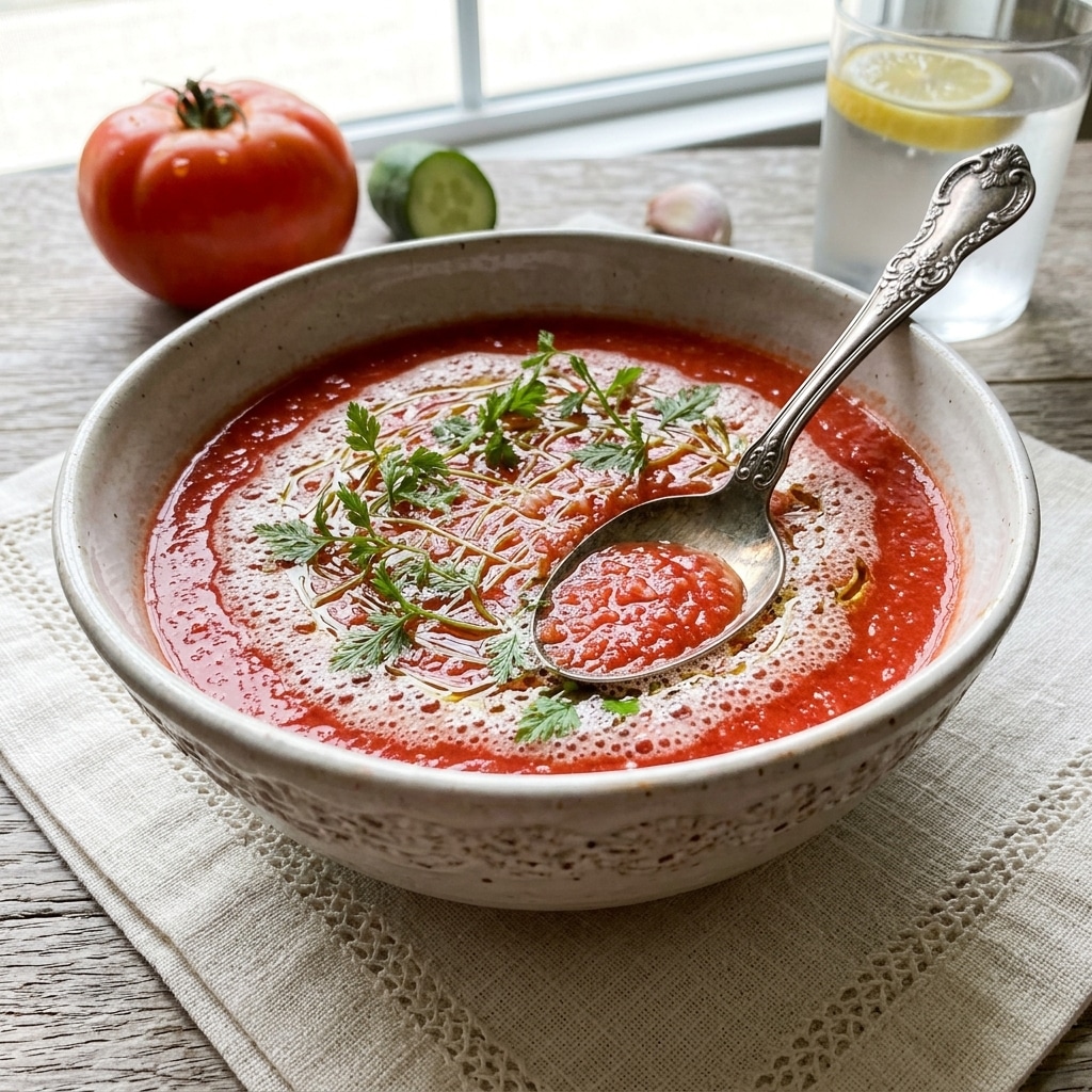 Easy Gazpacho Recipe (Vegan)