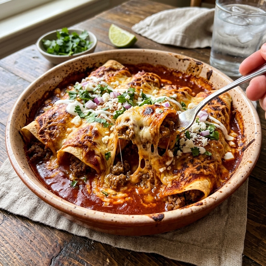 Ground Beef Enchiladas