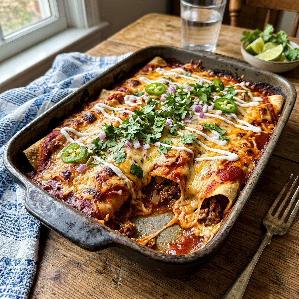 Ground Beef Enchiladas