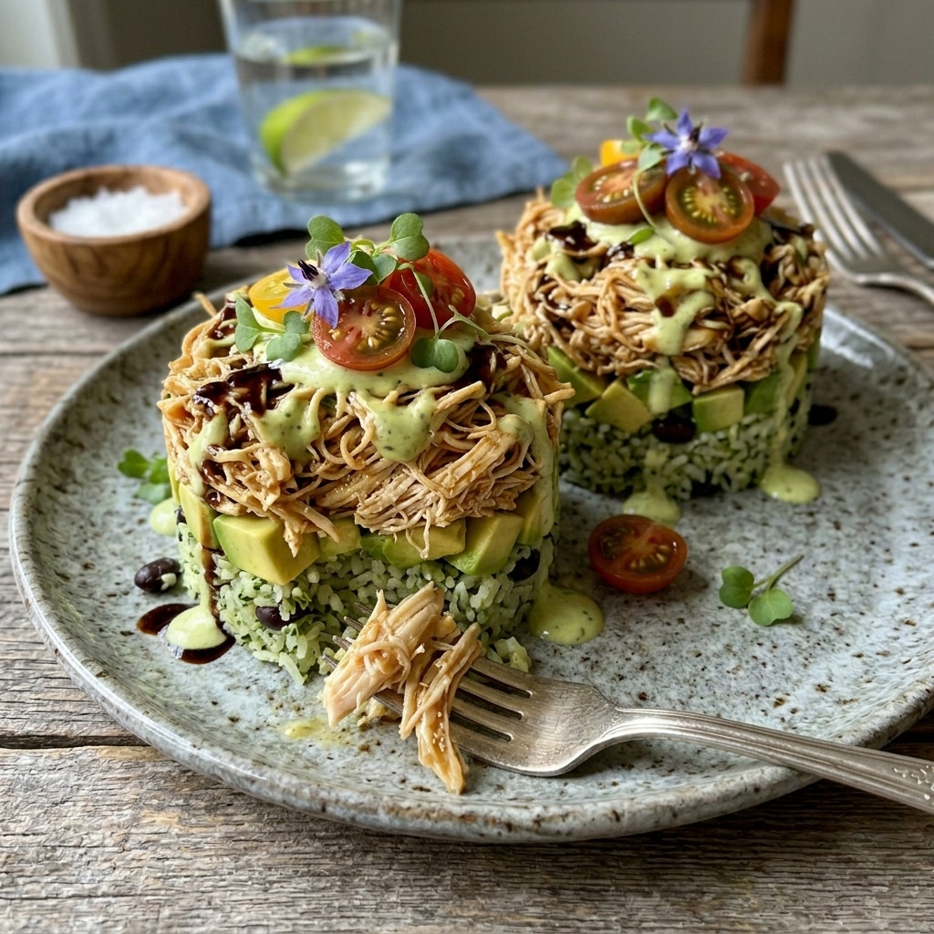 Honey Lime Chicken & Avocado Rice Stack – Irresistible 25-Minute Dinner