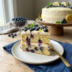 Lemon Blueberry Cream Cake
