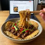 Mongolian Ground Beef Noodles