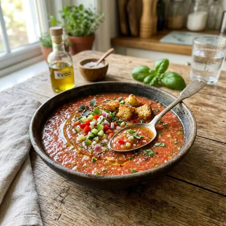 Easy Gazpacho Recipe (Vegan)