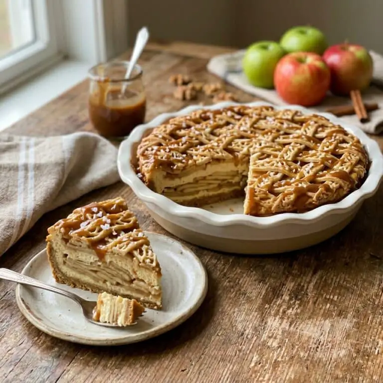 Salted Caramel Apple Pie Cheesecake Recipe