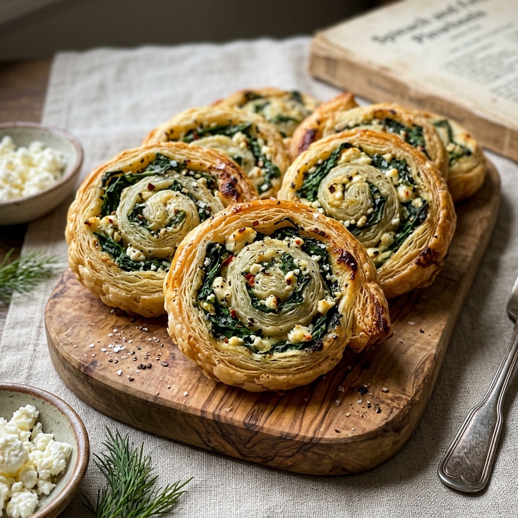 Spinach and Feta Pinwheels, Gluten-Free