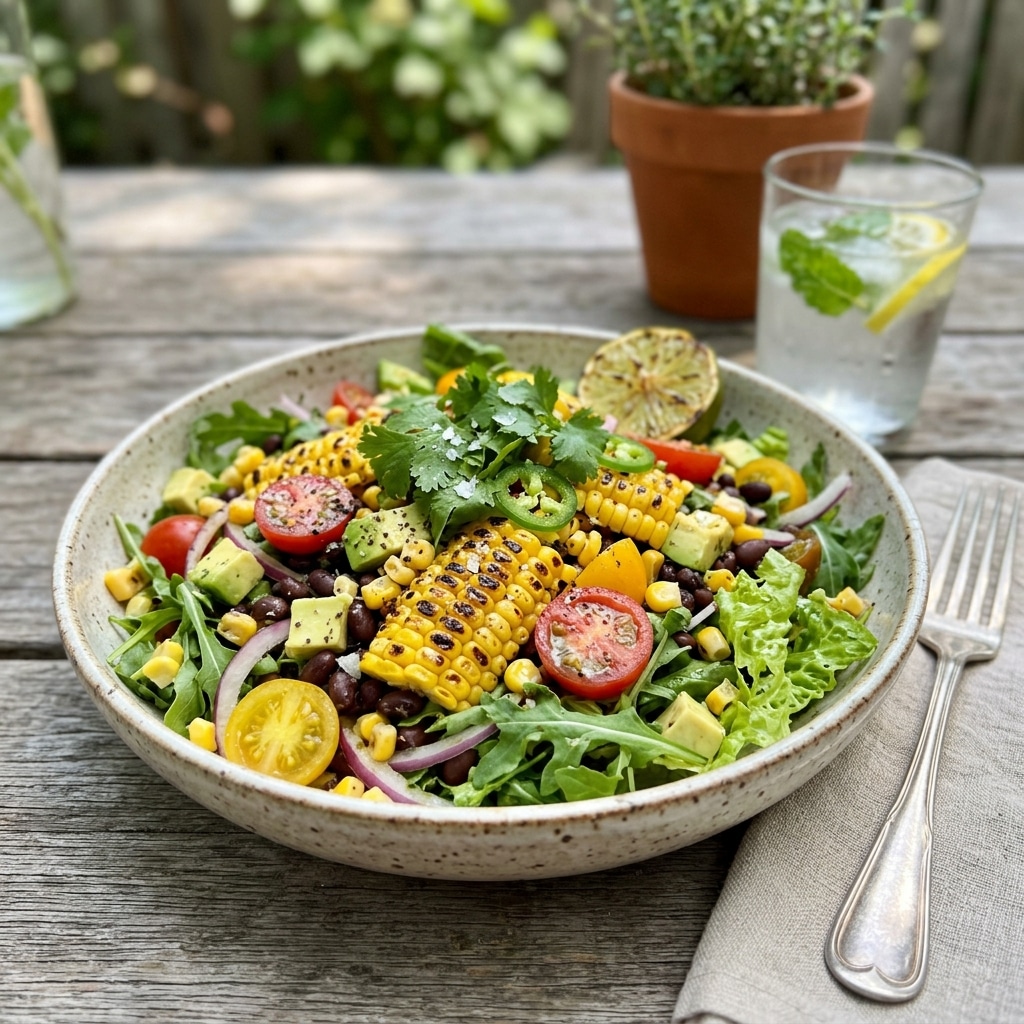 Summer Salad with Grilled Corn