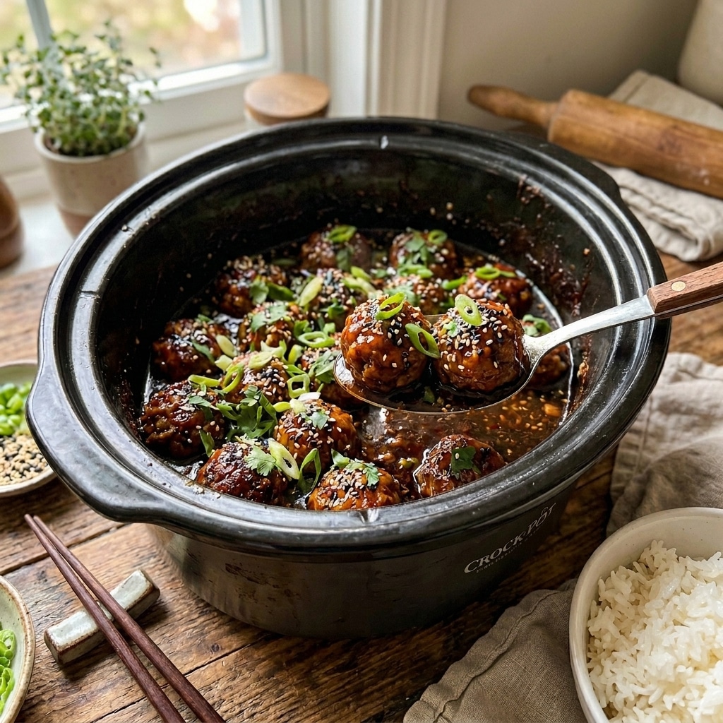 Asian Meatballs Crockpot Recipe