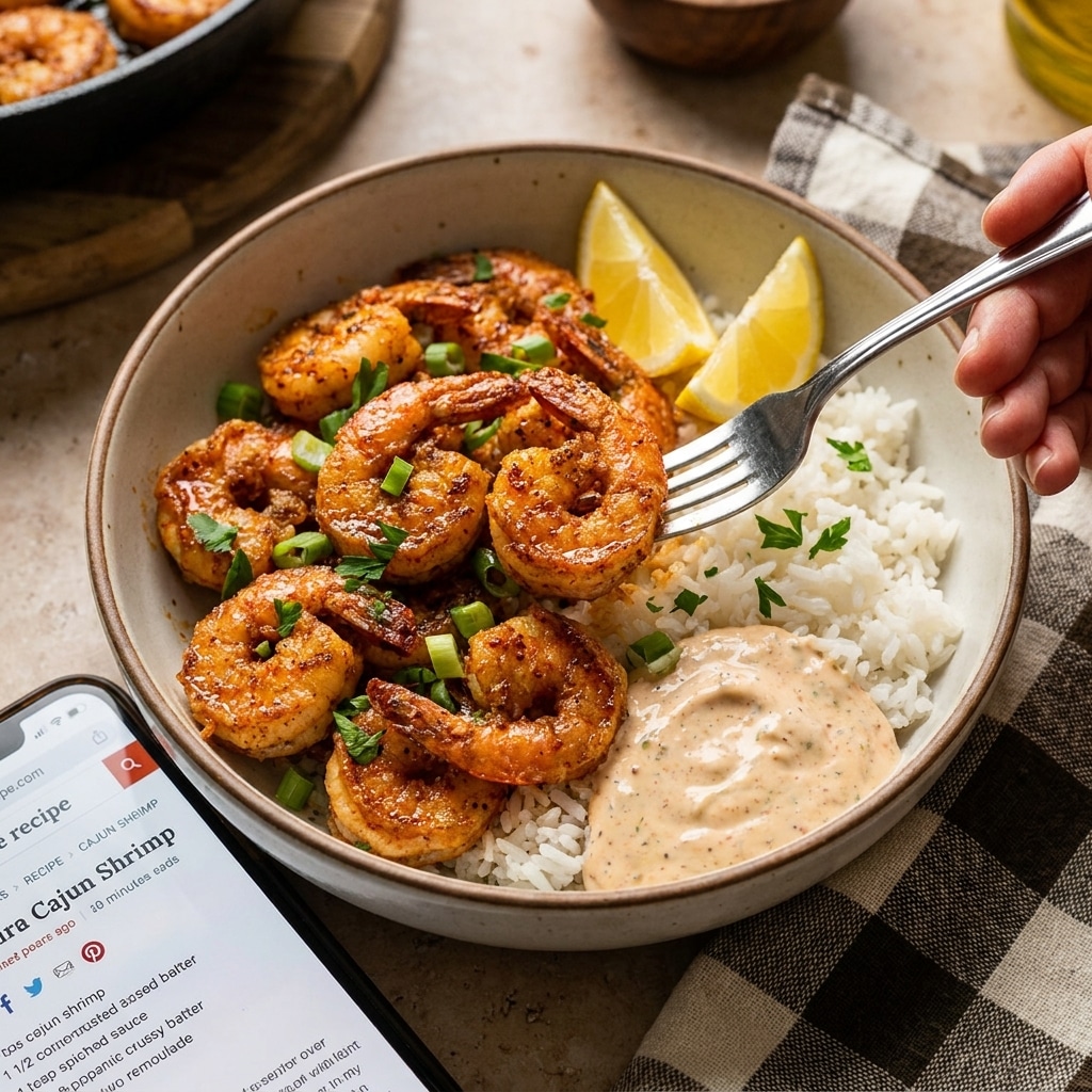 The Best Cajun Shrimp