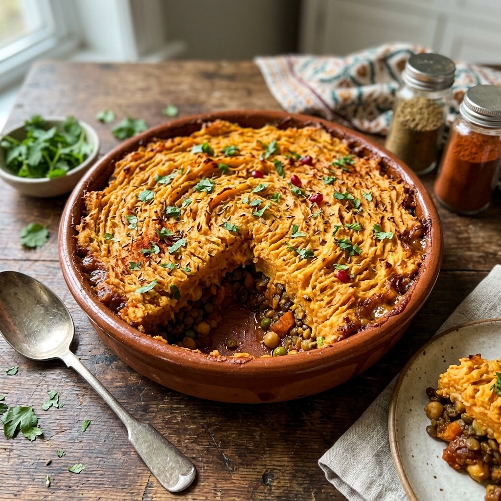 Moroccan Spiced Vegan Shepherd's Pie