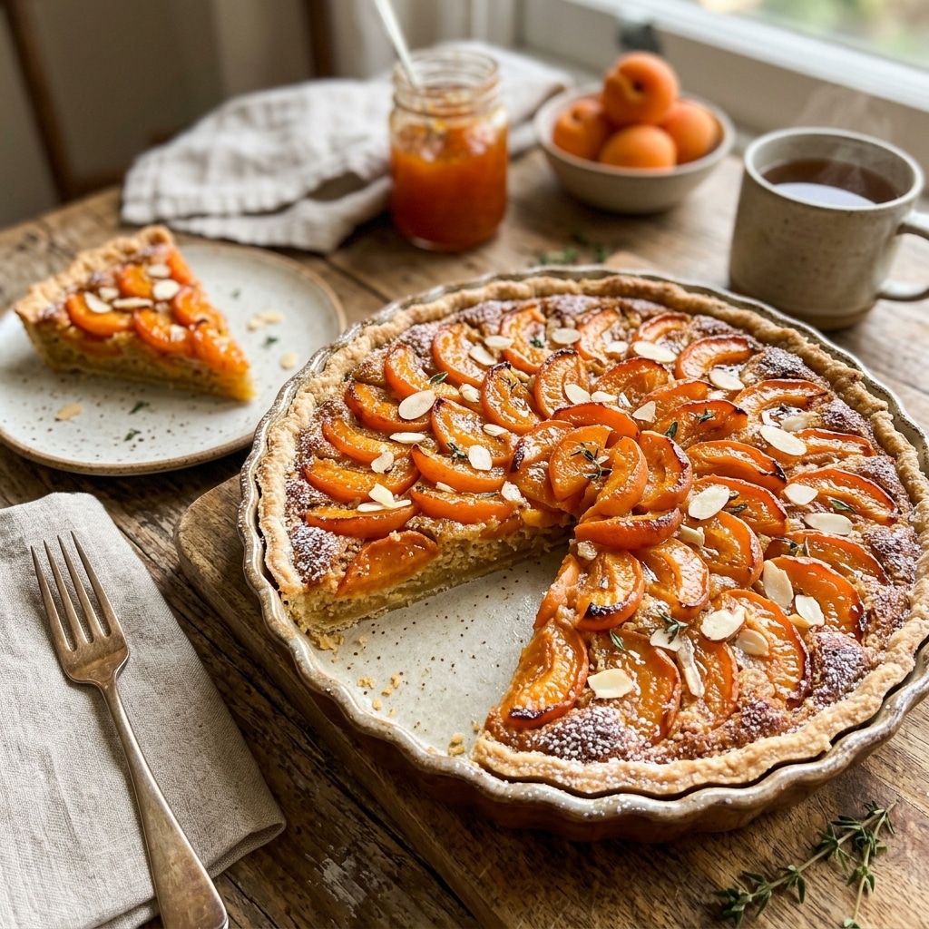 Vegan Apricot Frangipane Tart