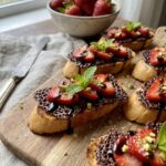 Strawberry Dessert Bruschetta