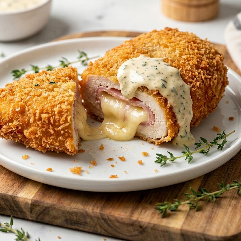 Crispy Creamy Chicken Cordon Bleu Recipe