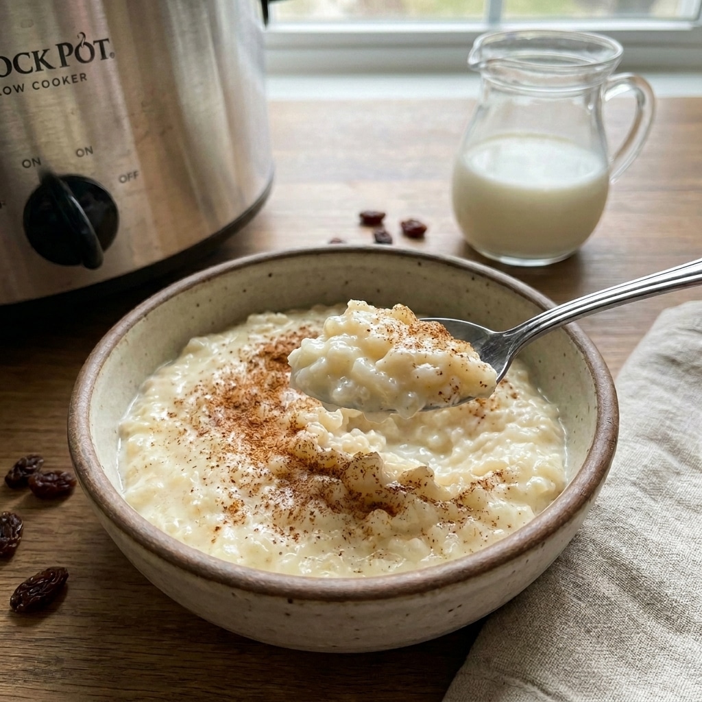 Crock Pot Rice Pudding