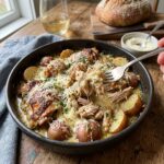 Garlic Parmesan Crockpot Chicken and Potatoes