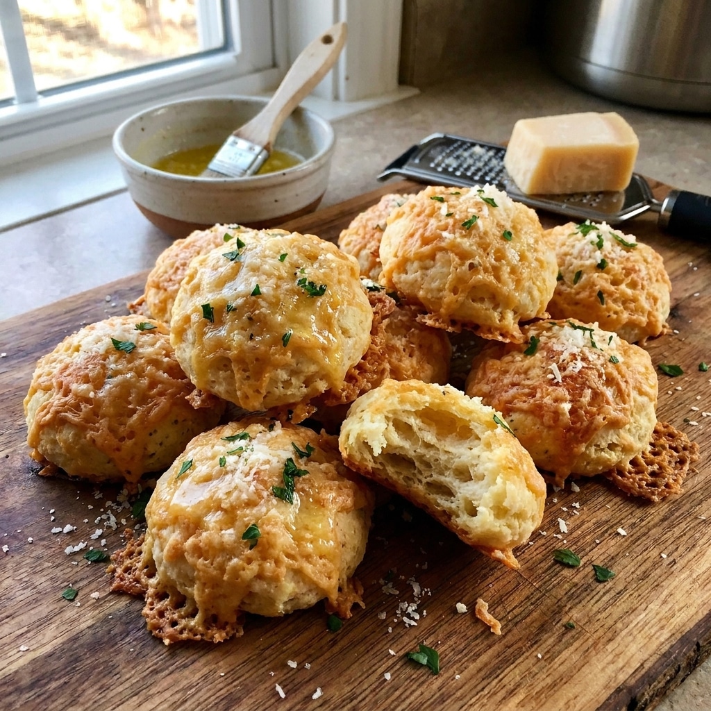 Garlic Butter Parmesan Biscuit Bites