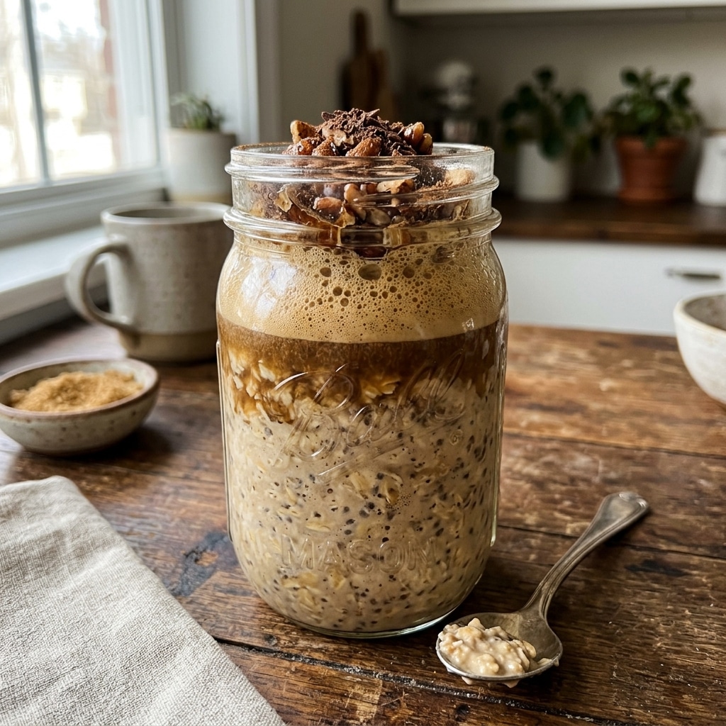 Brown Sugar Shaken Espresso Overnight Oats