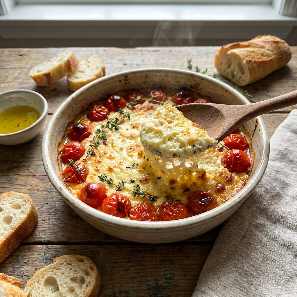 Homemade Baked Feta Dip with Cherry Tomatoes