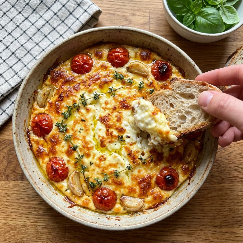 Homemade Baked Feta Dip with Cherry Tomatoes