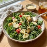 Kale Caesar Pasta Salad