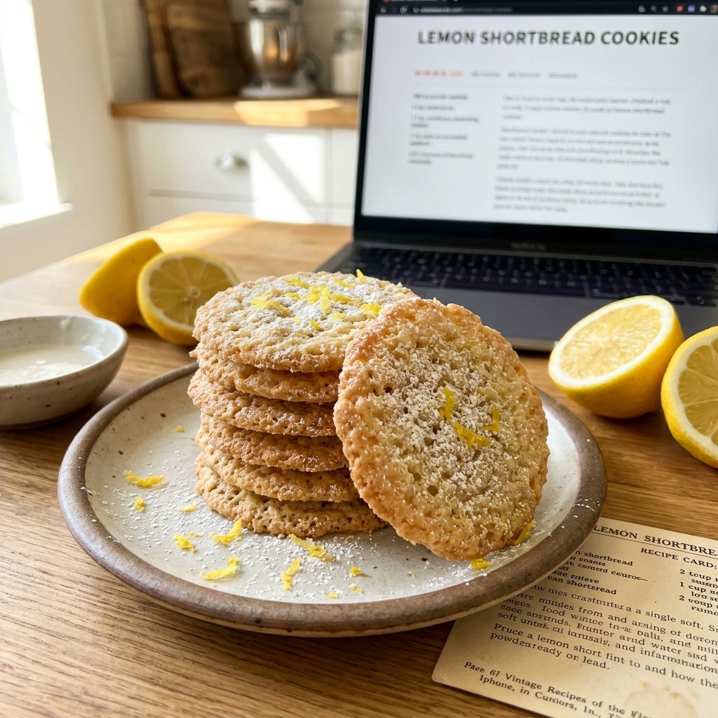 Lemon Shortbread Cookies