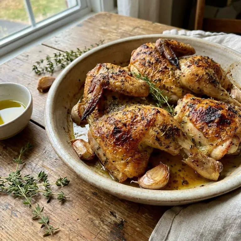Easy, Oven-Roasted French Garlic Chicken