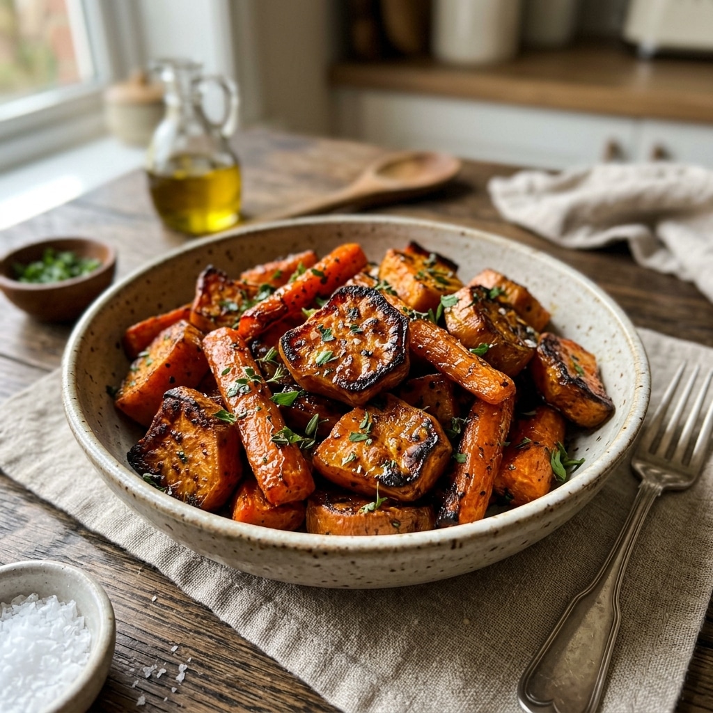 Easy Roasted Sweet Potatoes & Carrots