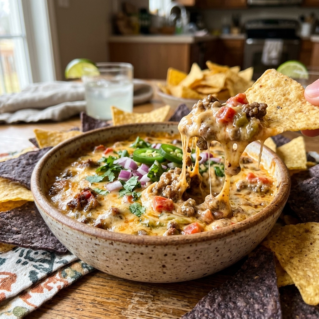 Rotel Dip With Hamburger and Velveeta