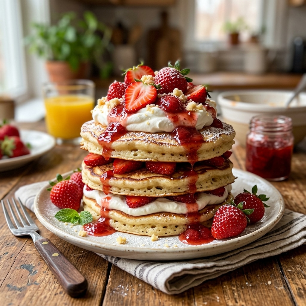 Strawberry Shortcake Pancakes