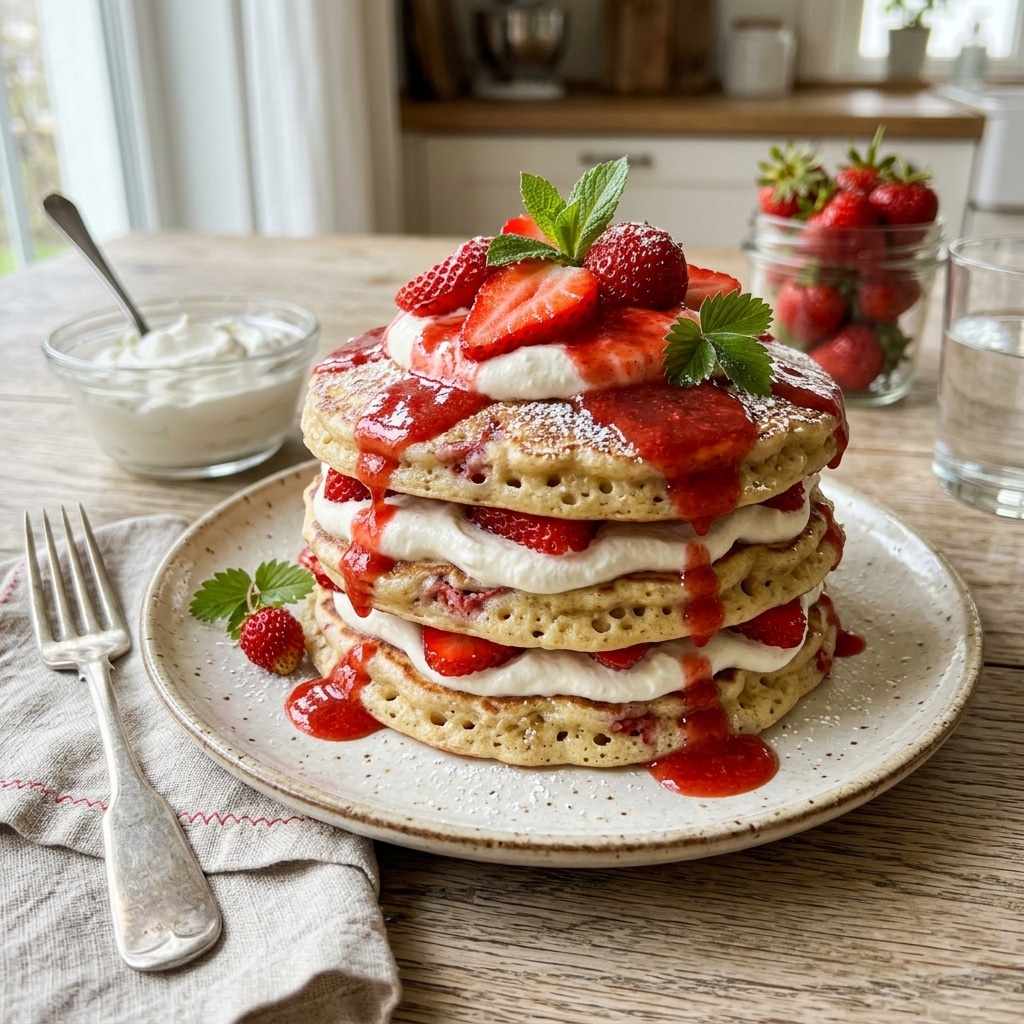 Strawberry Shortcake Pancakes