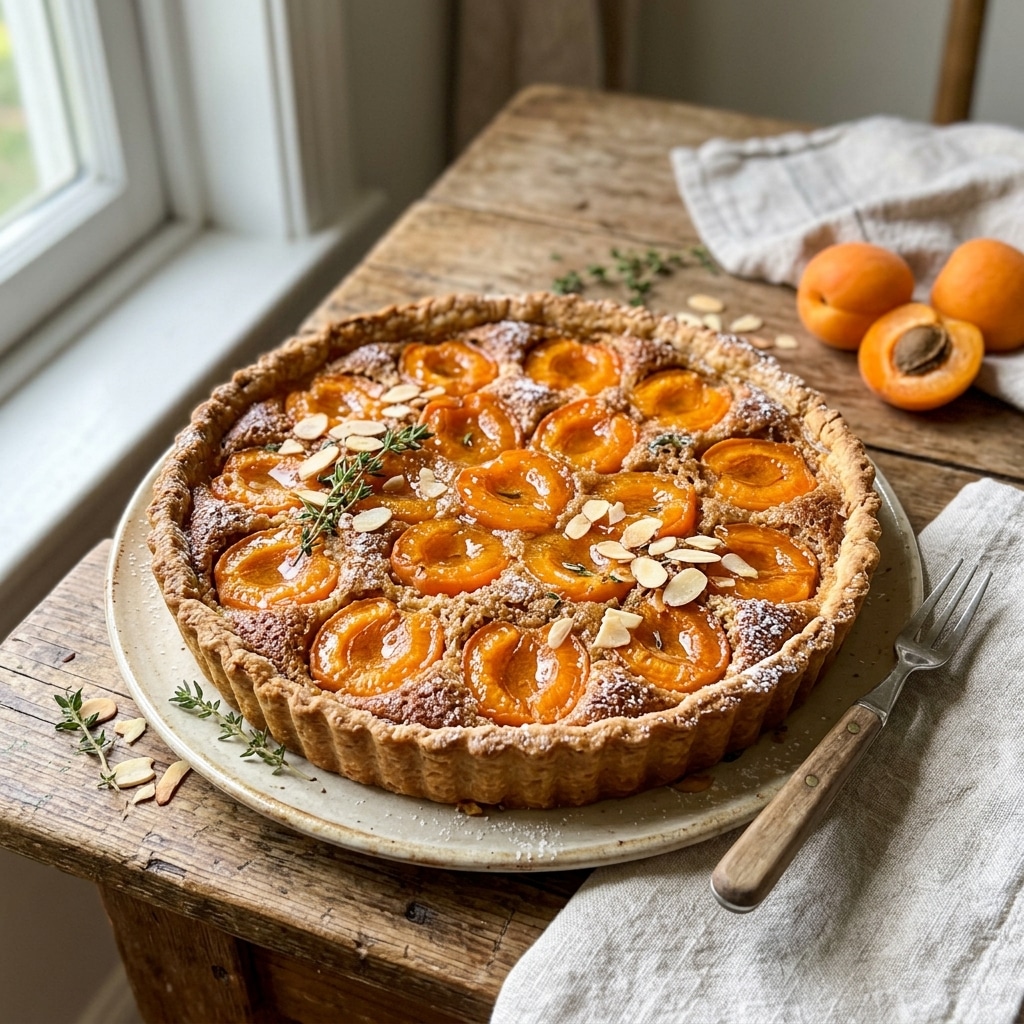 Vegan Apricot Frangipane Tart