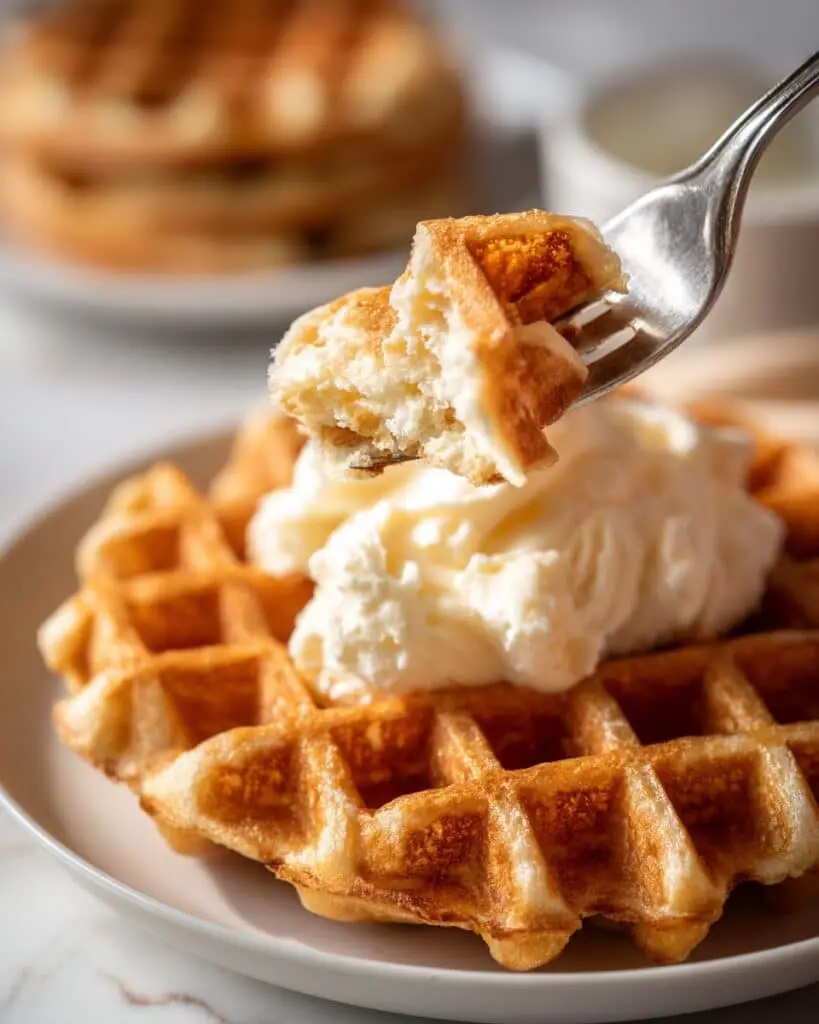Brown Butter Yeasted Waffles with Whipped Maple Brown Butter Recipe