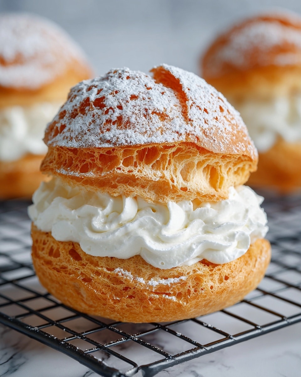 Cream Puffs with Vanilla Whipped Cream Recipe