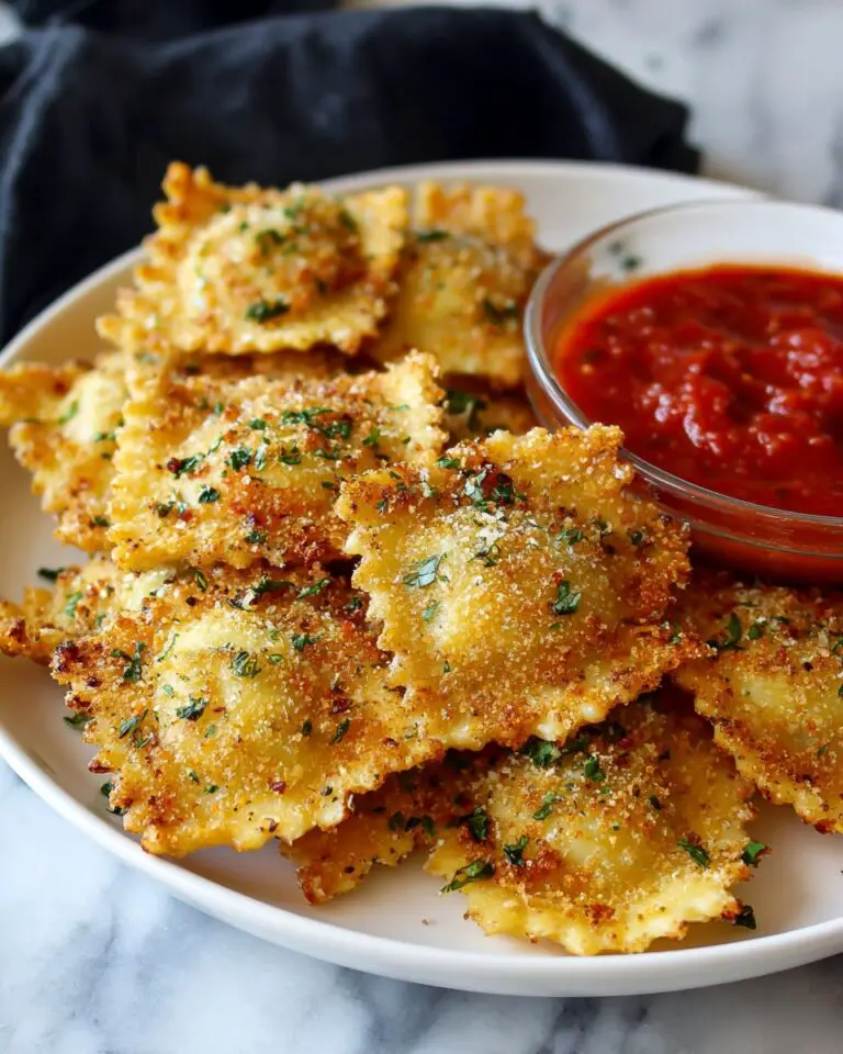 Crispy Baked Parmesan Ravioli Recipe