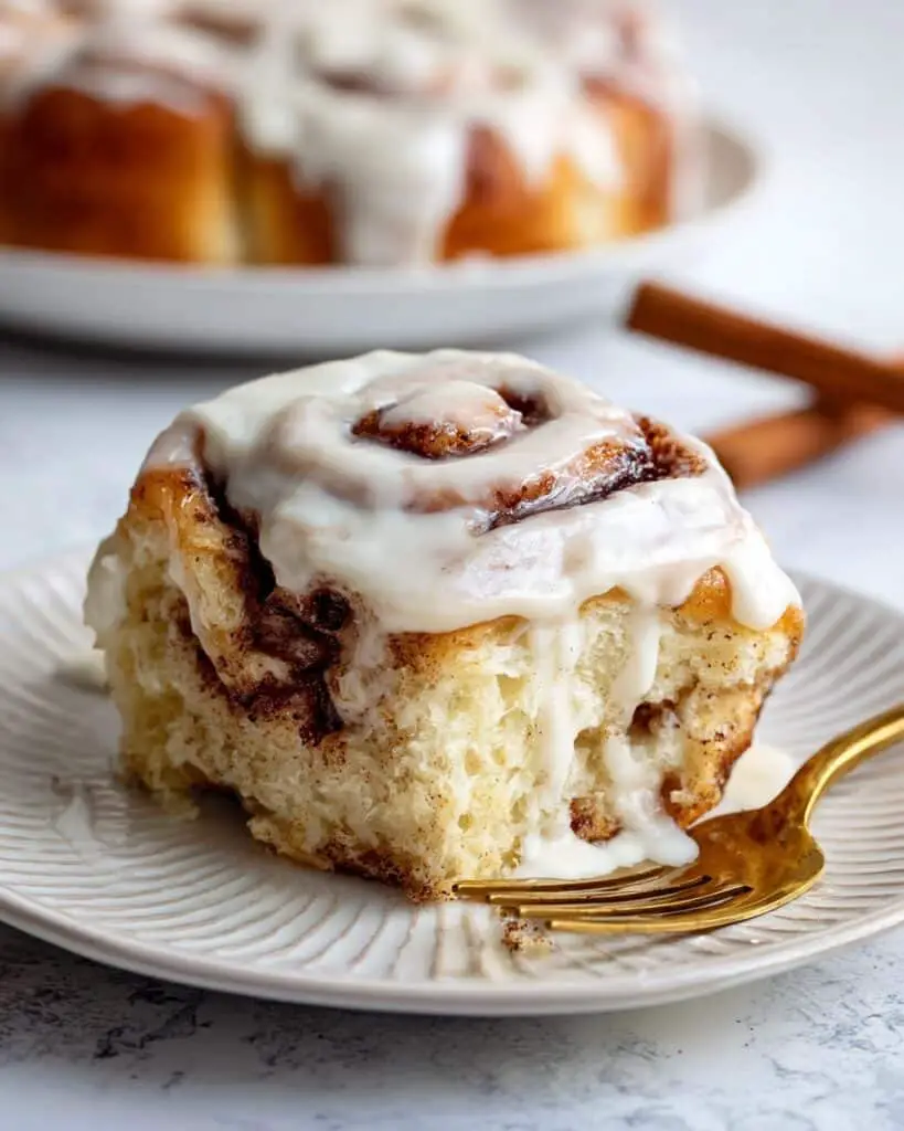 Cinnamon Roll Bread Pudding with Cream Cheese Icing Recipe