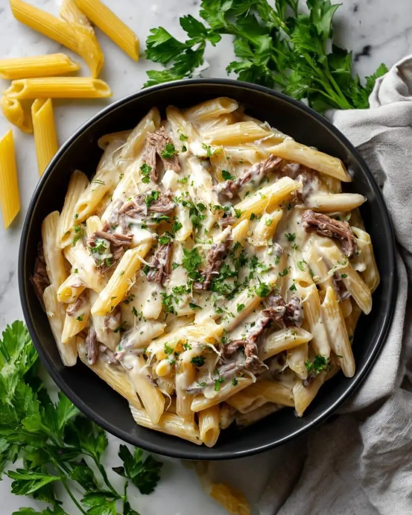 Creamy Steak Pasta Recipe